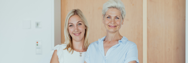 Portrait von zwei Frauen